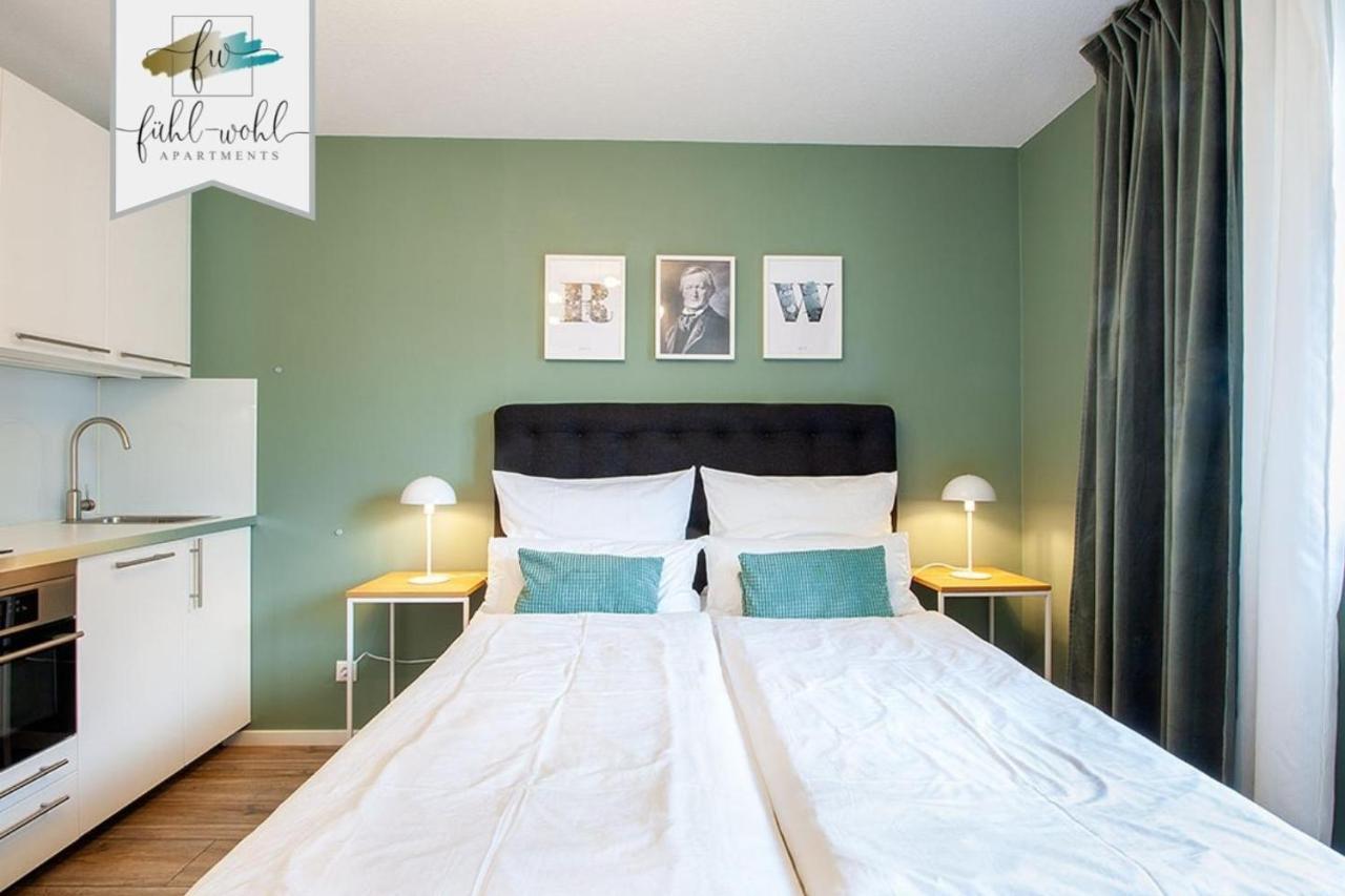 Apartment Wahnfried No1 - zentrales Wohnen mit Küche, Duschbad und Balkon Bayreuth Exterior foto