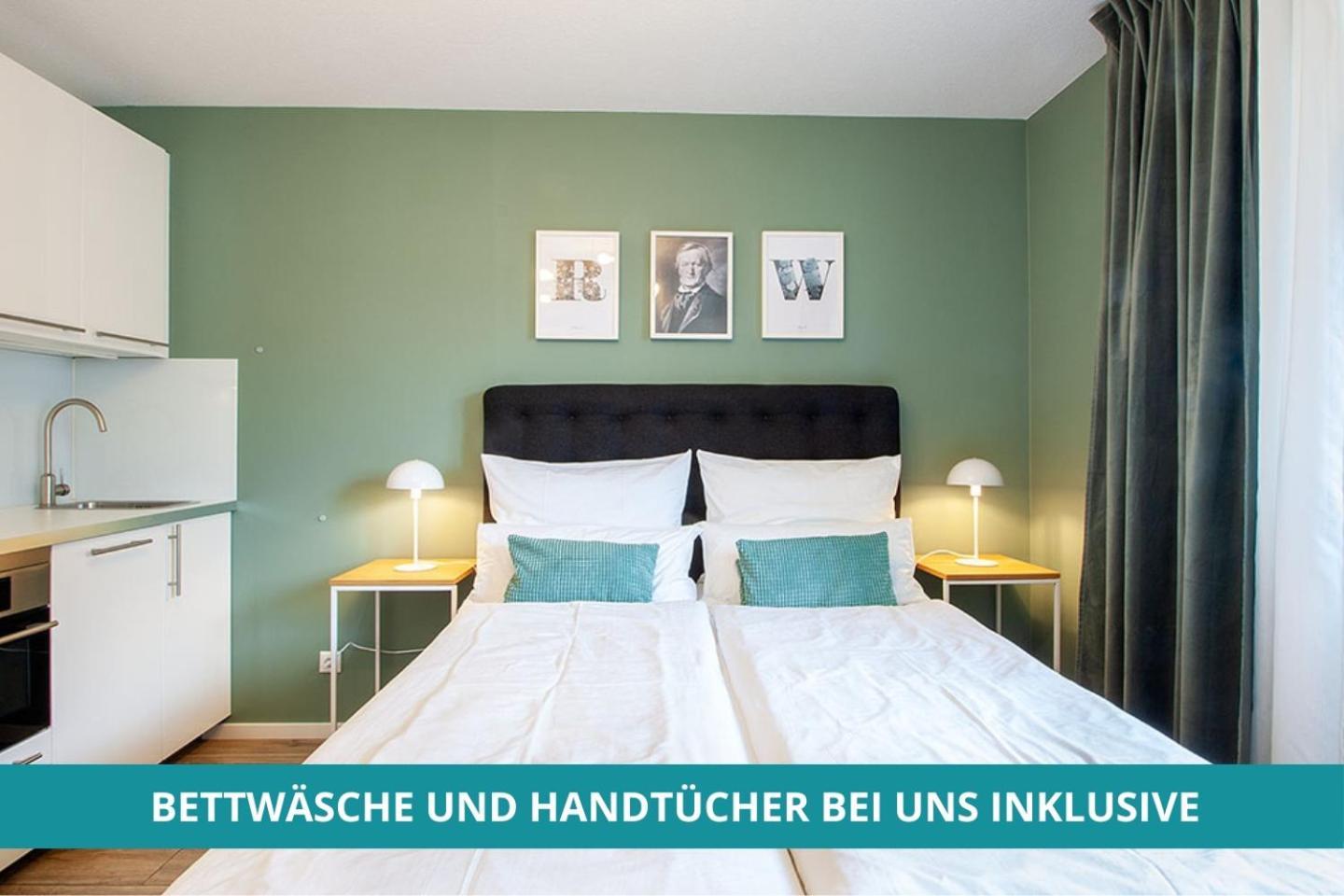 Apartment Wahnfried No1 - zentrales Wohnen mit Küche, Duschbad und Balkon Bayreuth Exterior foto